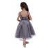 Petite Adele Big Girls Grey Sequined Top Tulle Junior Bridesmaid Dress 8-12 - SophiasStyle.com